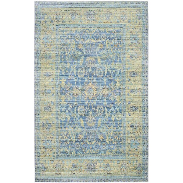Safavieh Valencia Small Rectangle Area Rug, Blue and Multi - 3 x 5 ft. VAL123M-3 - main
